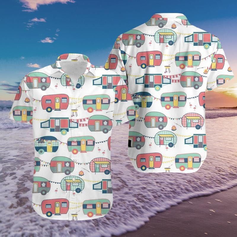 HAWAII SHIRT Camping Bus v -ZX09444 