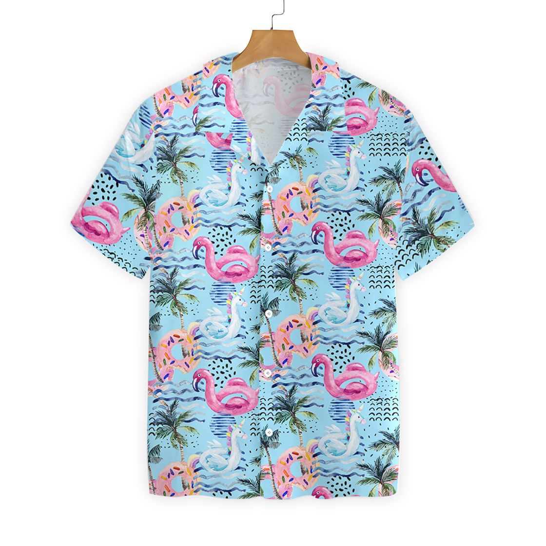 Hawaii Shirt Flamingo Tropical -ZH5442 
