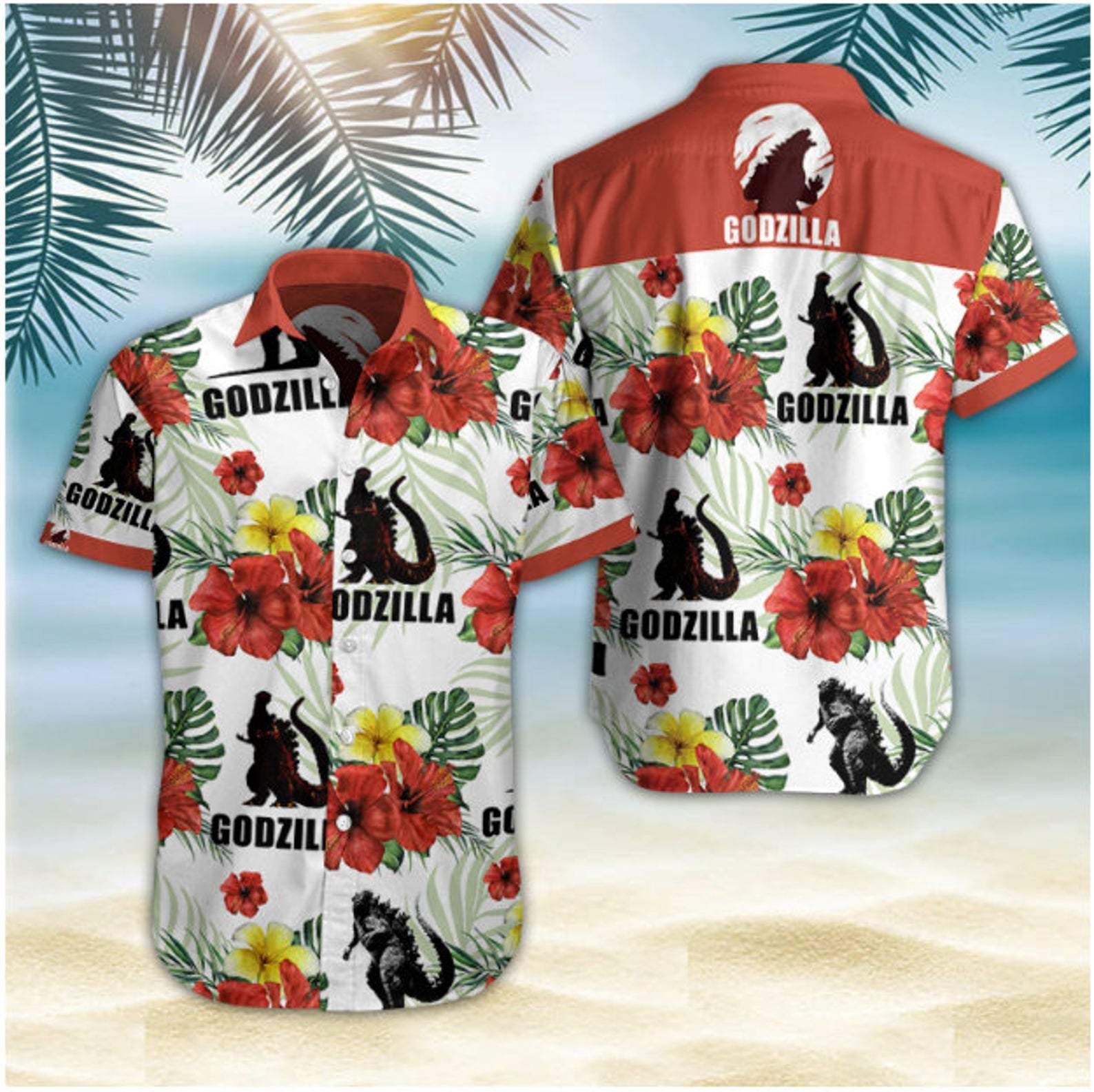 Hawaii Shirt Godzilla Summer Vibe -ZX1458 