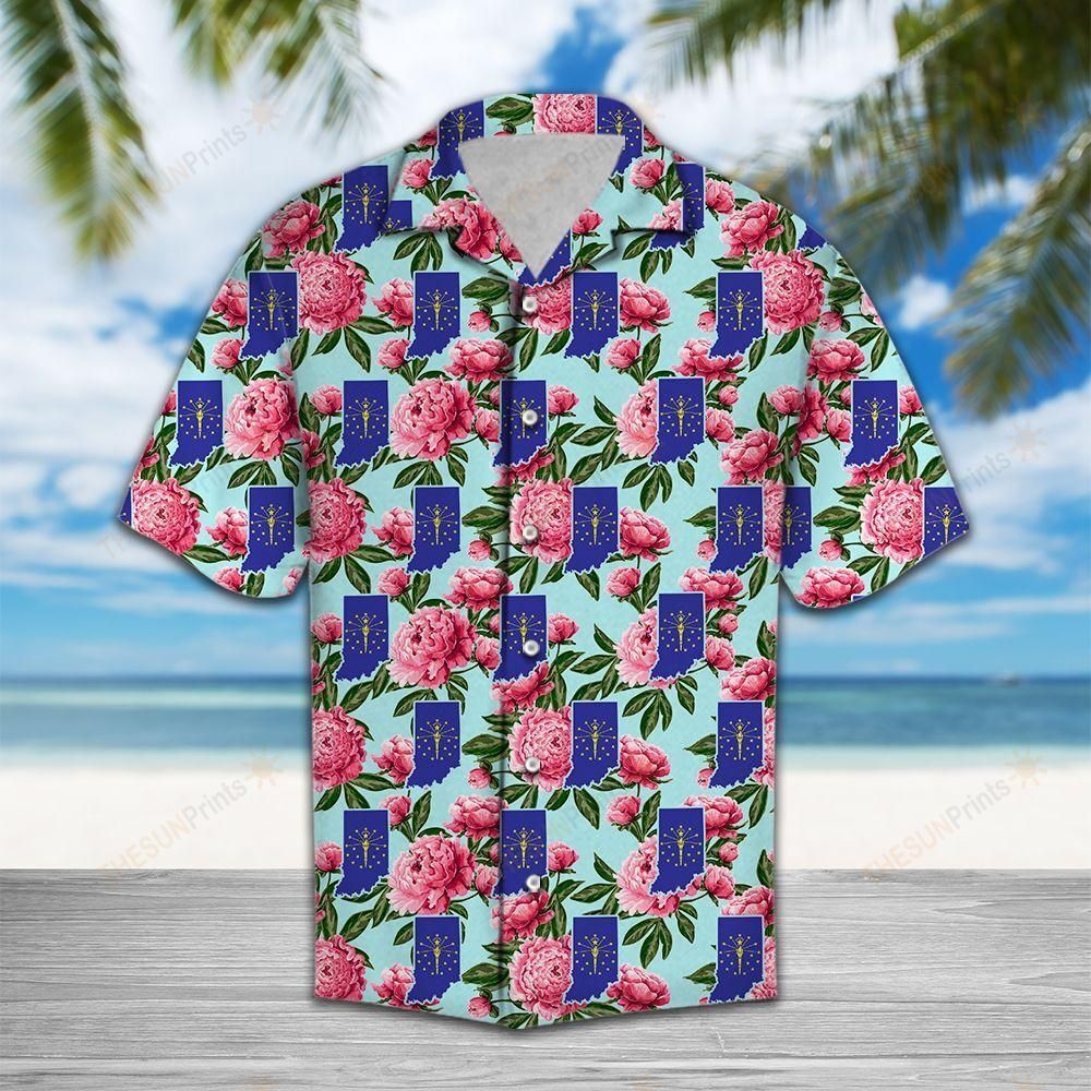 HAWAII SHIRT Indiana Peony -ZX5007 