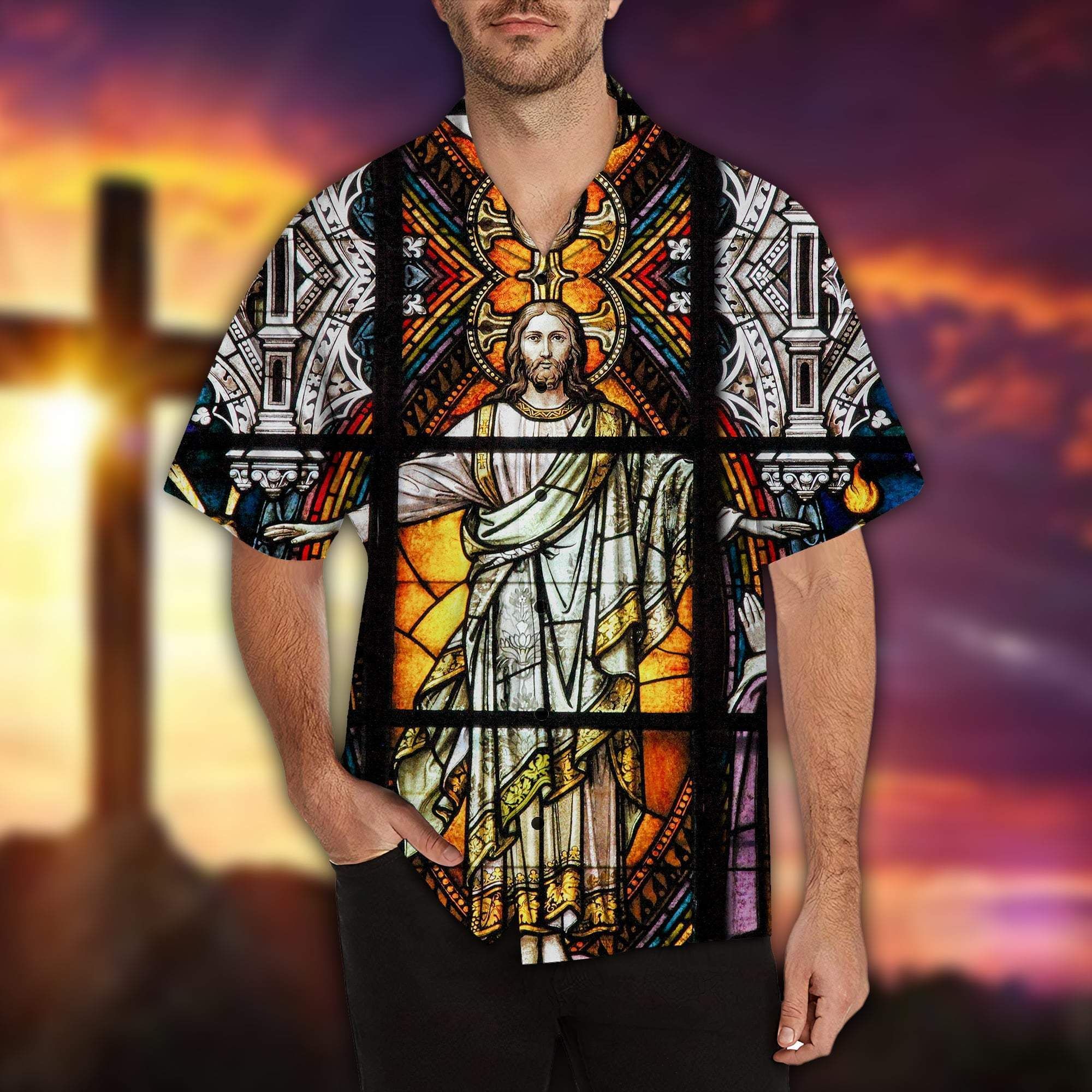 HAWAII SHIRT Jesus -zx15716 