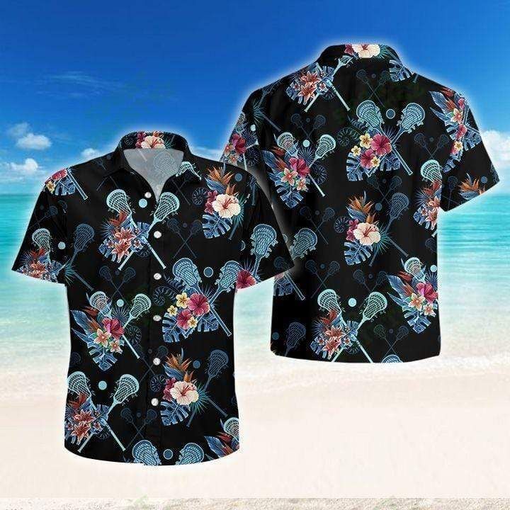 Hawaii Shirt Lacrosse Tropical  -ZH5267 