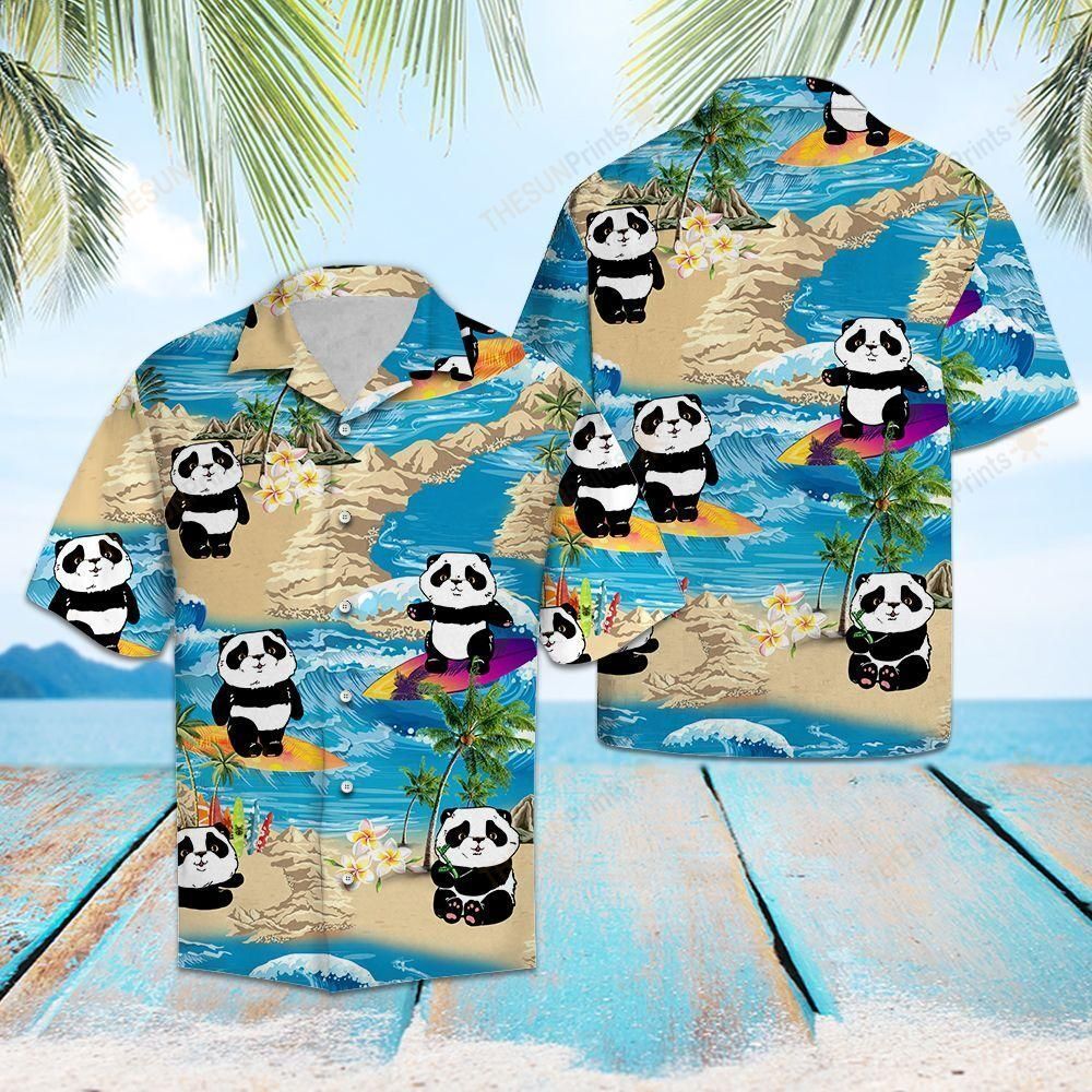 HAWAII SHIRT Panda Summer Vacation -ZX6299 