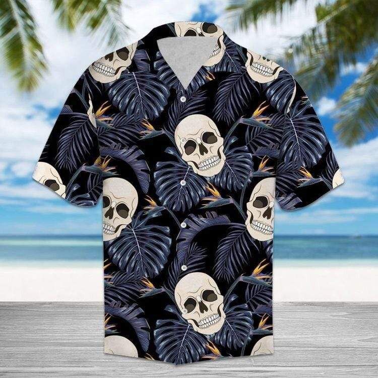 Hawaii Shirt Skull Tropical-ZX0671 