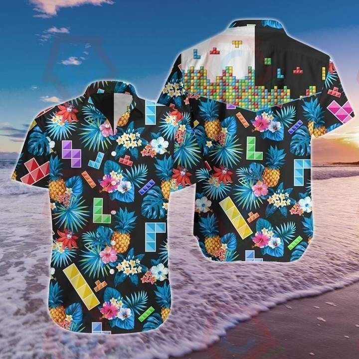 HAWAII SHIRT Tetris Puzzle Game -zx15237 