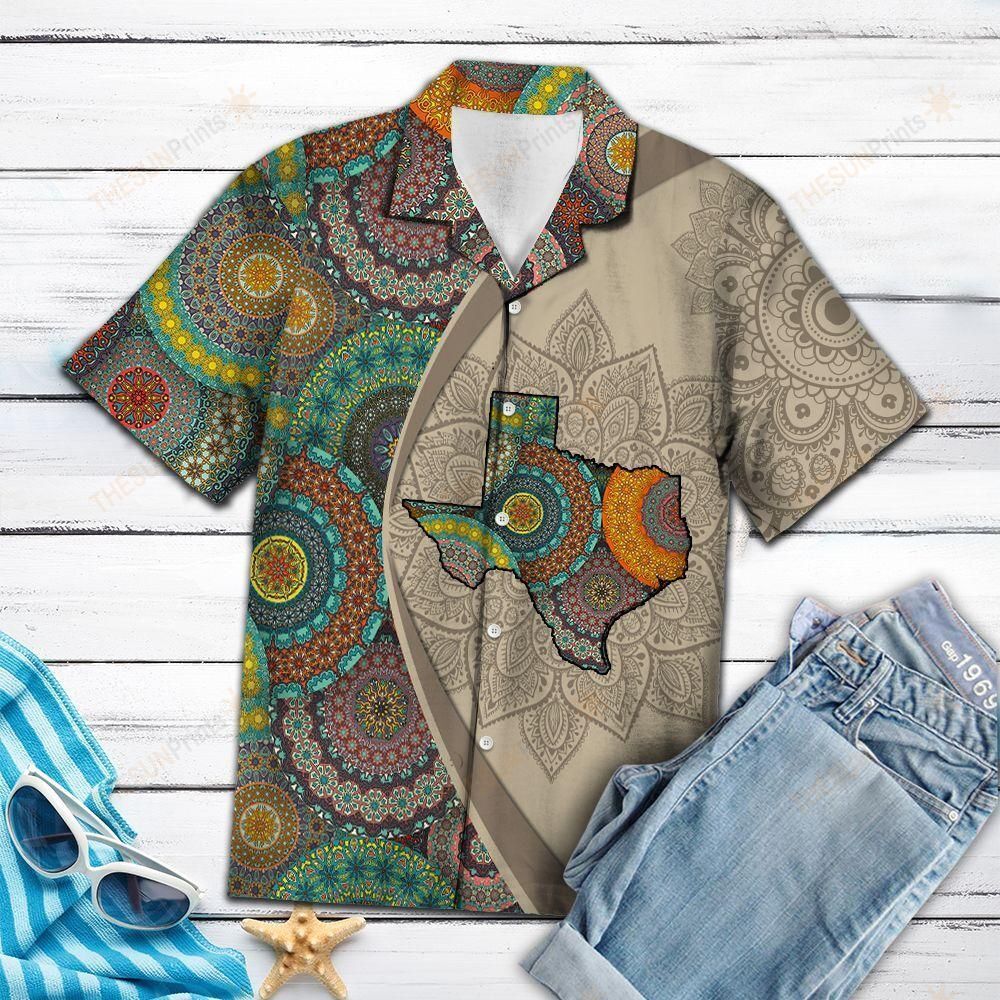 HAWAII SHIRT Texas Mandala -ZX5307 