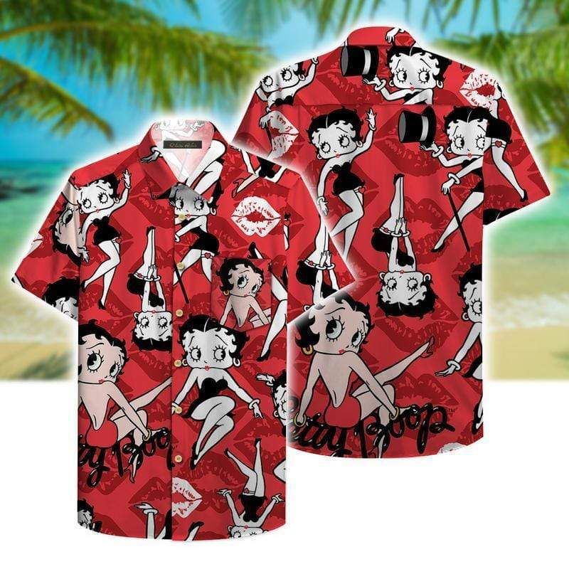 Hawaiian Aloha Shirts Betty Boop