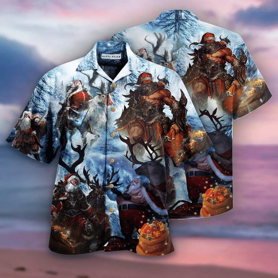 Hawaiian Aloha Shirts Christmas Stay Cool Santa Claus