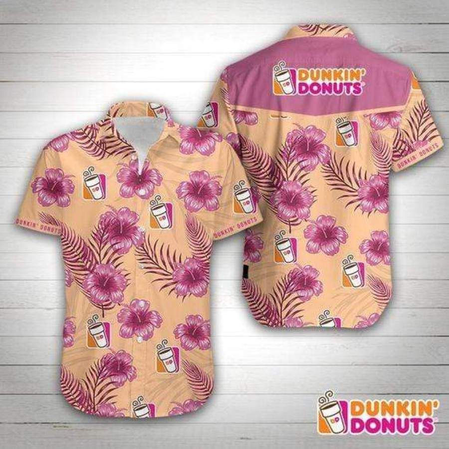 Hawaiian Aloha Shirts Dunkin Donuts