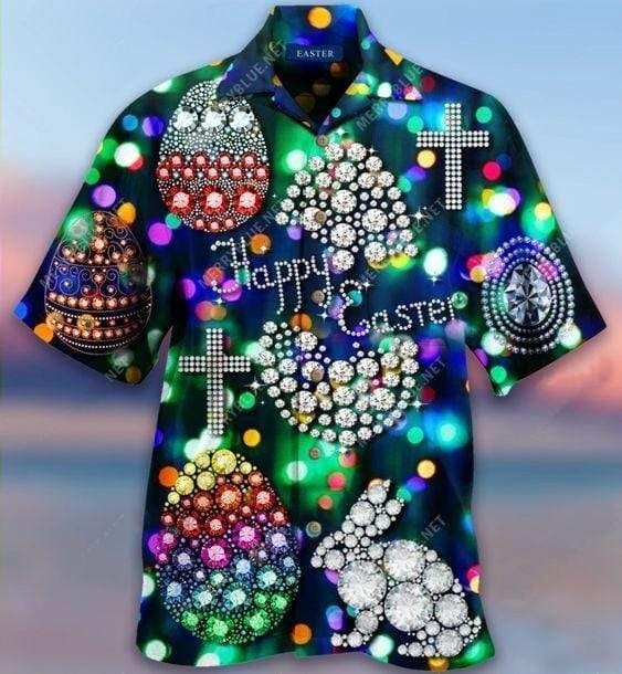Hawaiian Aloha Shirts Happy Easter Diamond