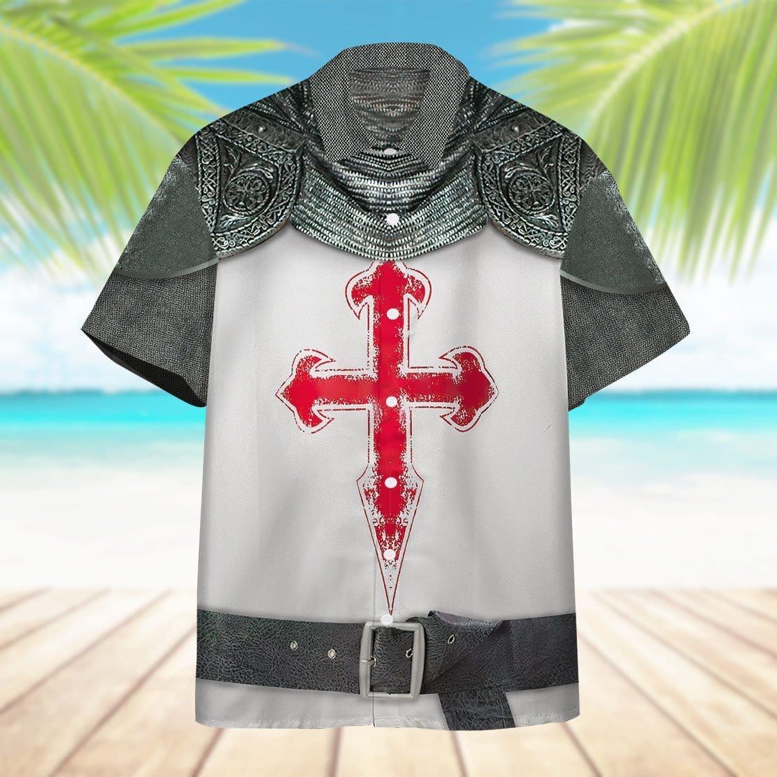 Hawaiian Aloha Shirts Knights Templar Crusader Armour