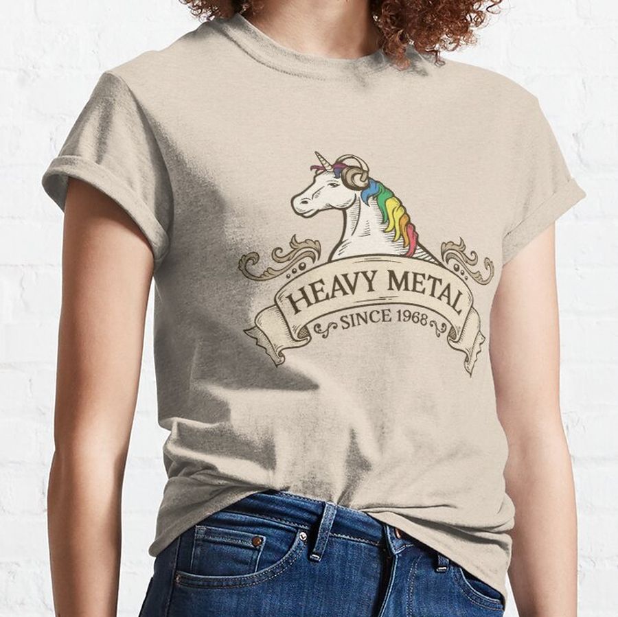 Heavy Metal Unicorn Classic T-Shirt
