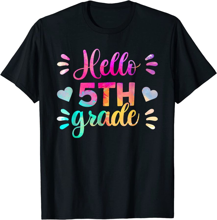 Hello Fifth Grade Shirts, Teacher Back To School Squad