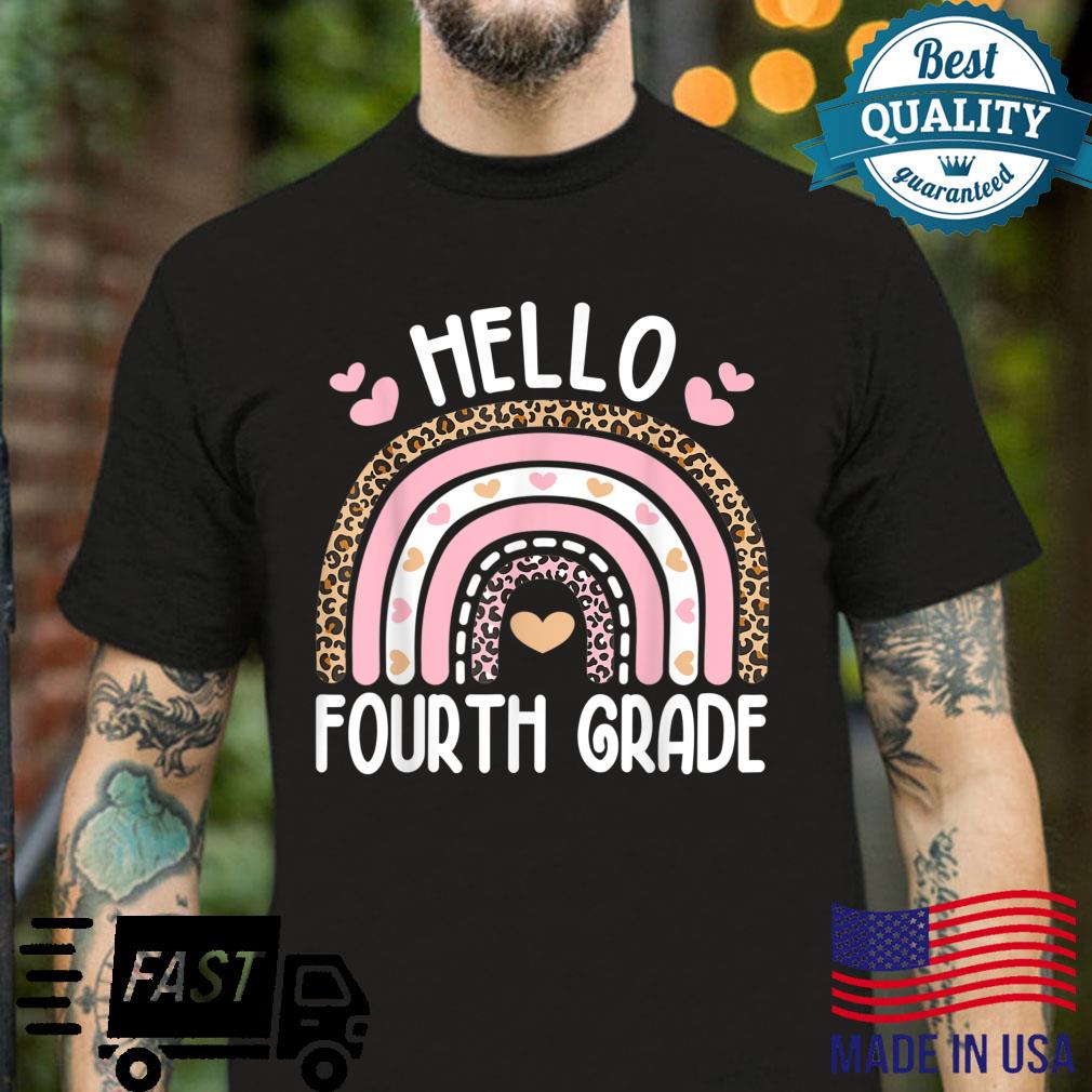 Hello Fourth Grade Teacher Student Kid Back To School Shirt