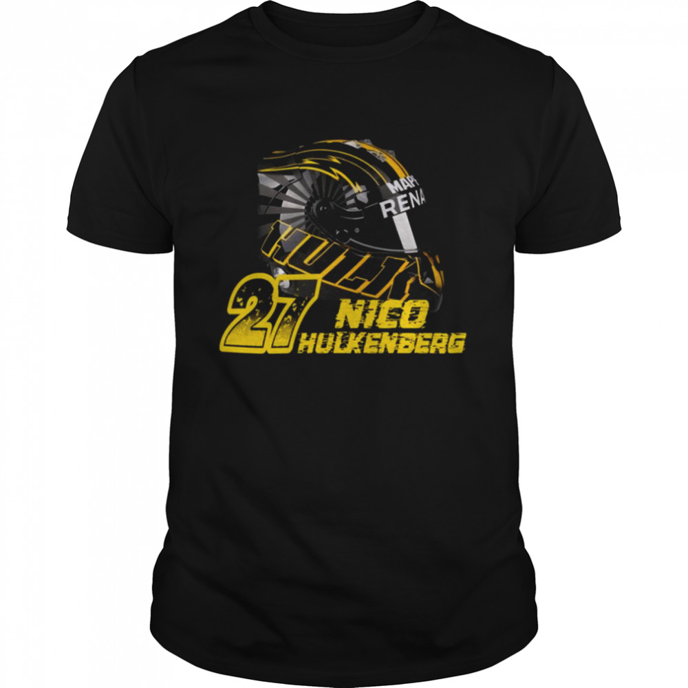 Helmet Of Nico Hulkenberg Car Racing Nascar F1 shirt