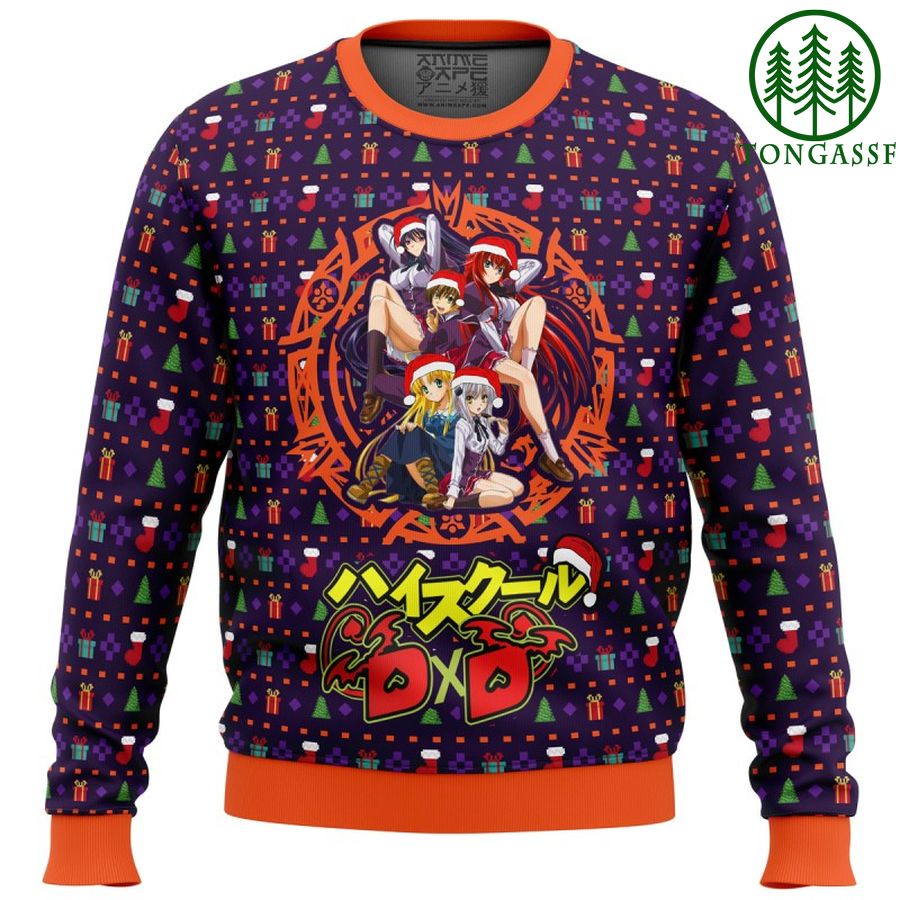 High School DXD Dreaming His Own Harem Ugly Christmas Sweater