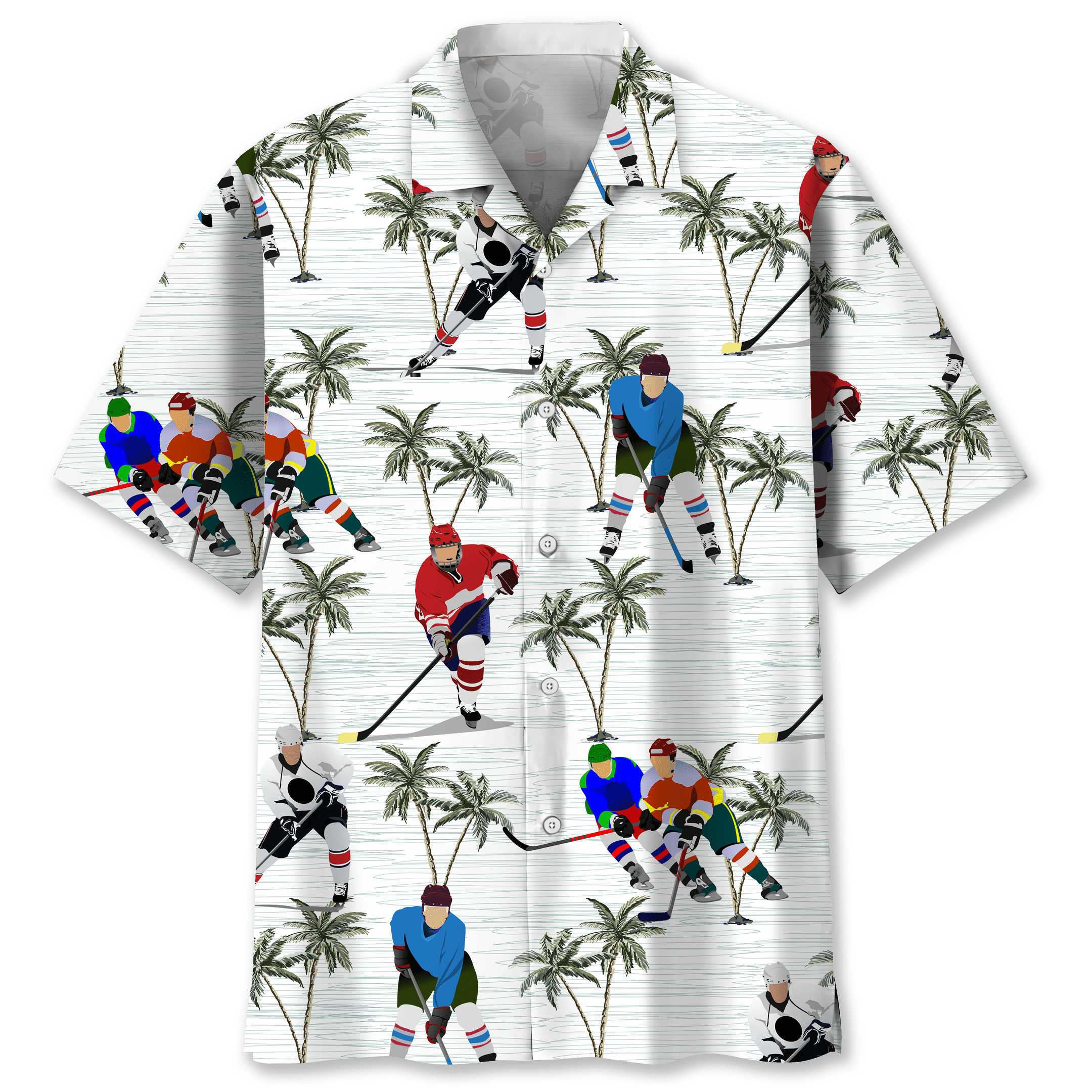 Hockey Coconut Hawaiian Shirt