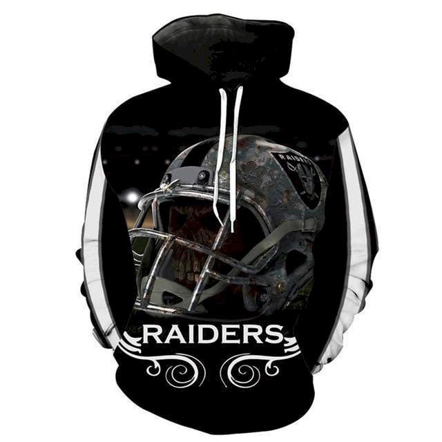 Hoodies 3D Oakland Raiders Hoodie Sweatshirt Jacket Pullover