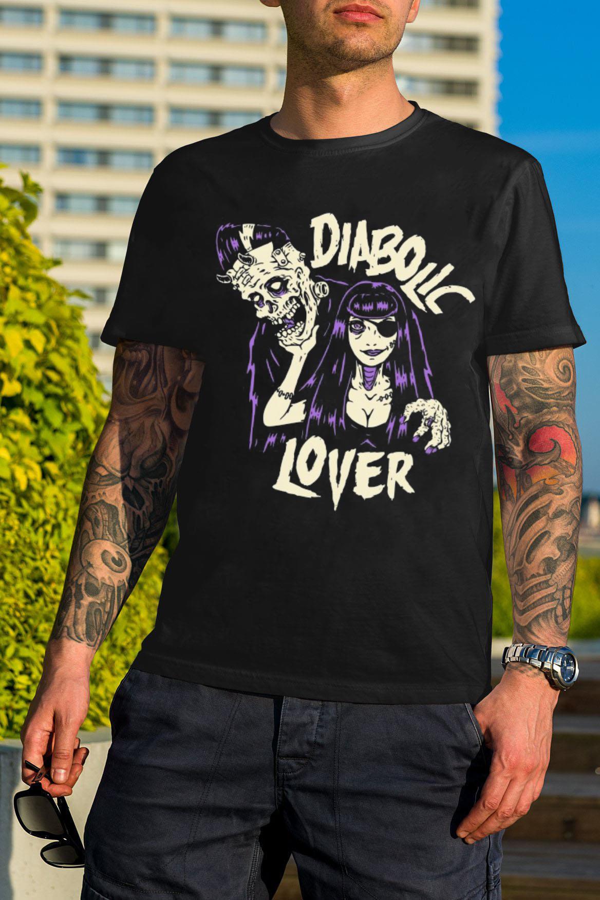 Horror Art Diabolic Lover Zombie Psychobilly Punk Art shirt