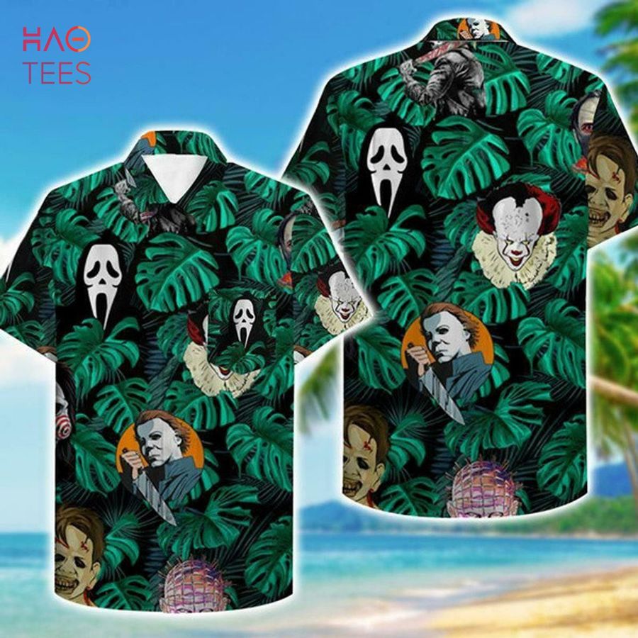Horror Movies Characters Tropical Hawaiian Shirt