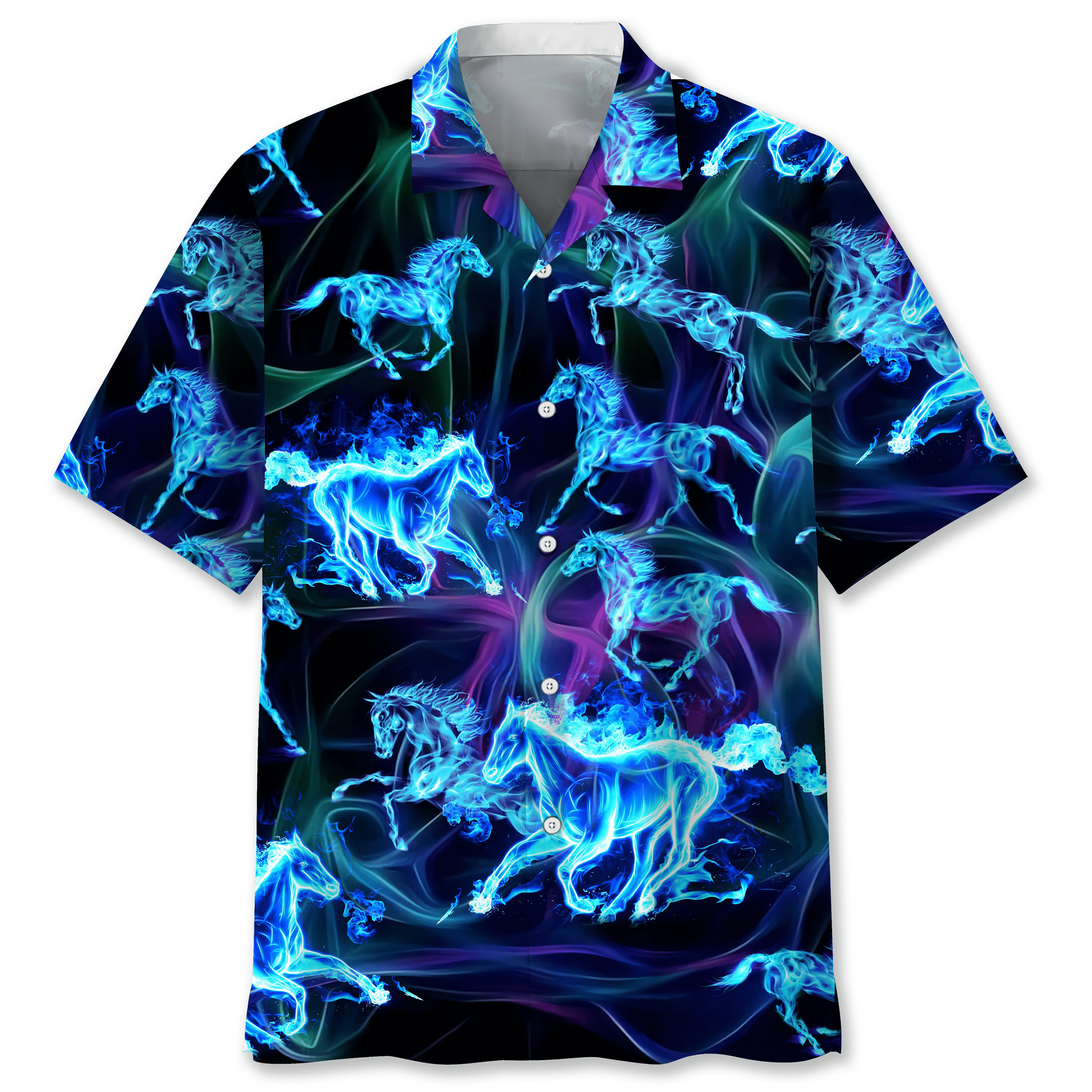 Horse Light Hawaiian Shirt