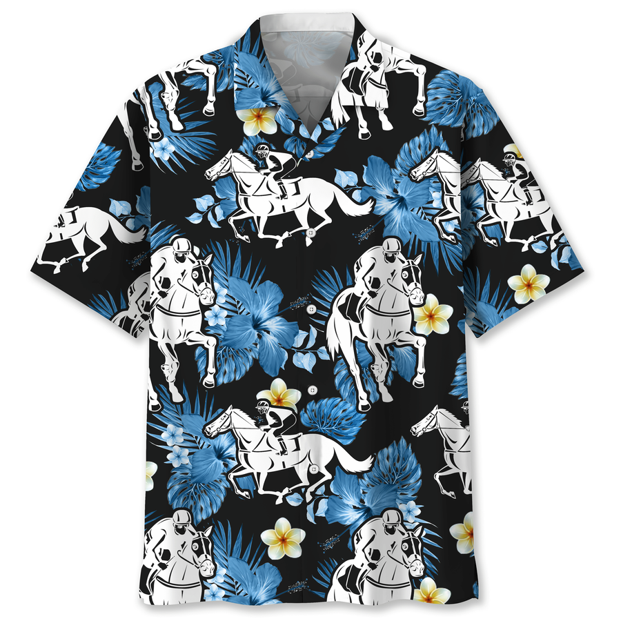 Horse Racing Nature Hawaiian Shirt.png