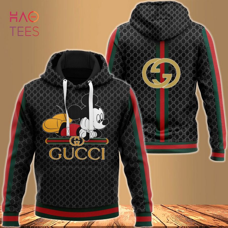 HOT Guuci Black Red Green Luxury Hoodie Pants Limited Edition