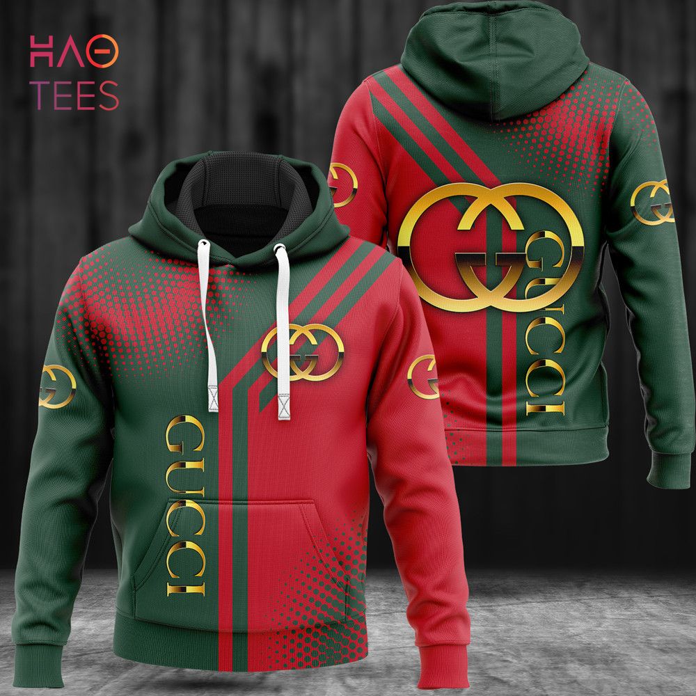 HOT Guuci Green Red Luxury Hoodie Pants Limited Edition