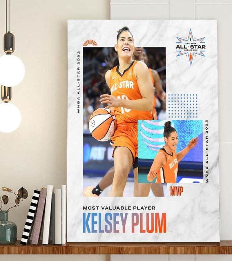 HOT NEW Kelsey Plum MVP WNBA All-star Game 2022 Poster Canvas For Fans