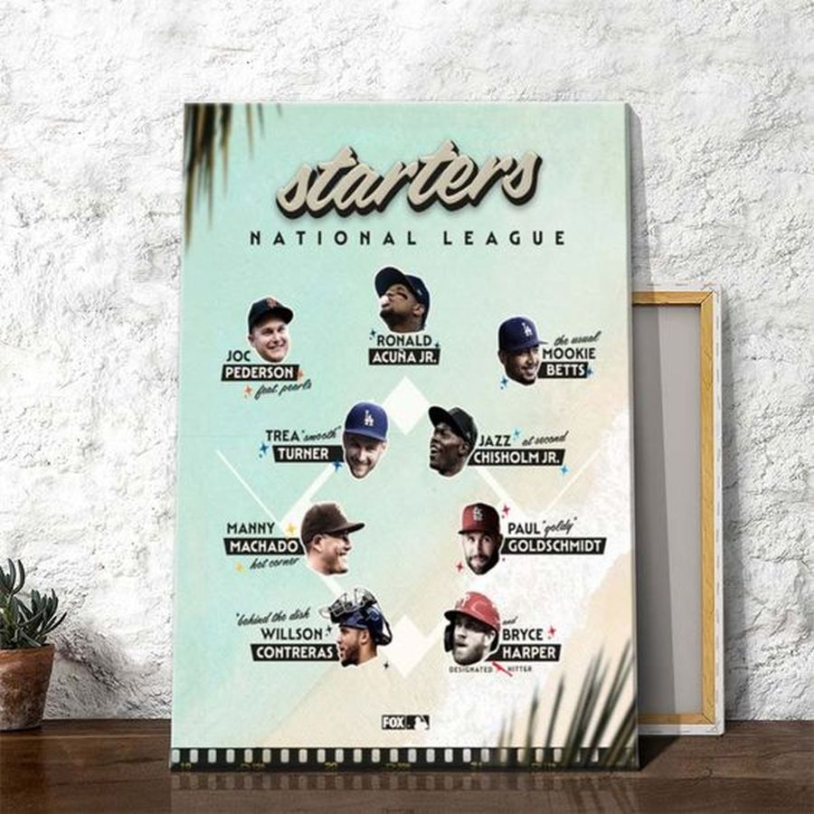 HOT NEW National League starters for the 2022 MLB All-Star Game Poster Canvas For Fans