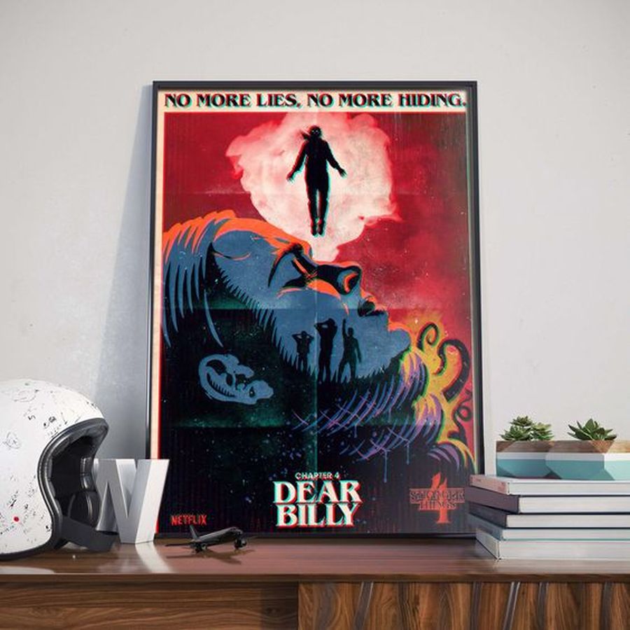 HOT NEW Stranger Things 4 Chapter 4 Dear Billy Poster Canvas For Fans