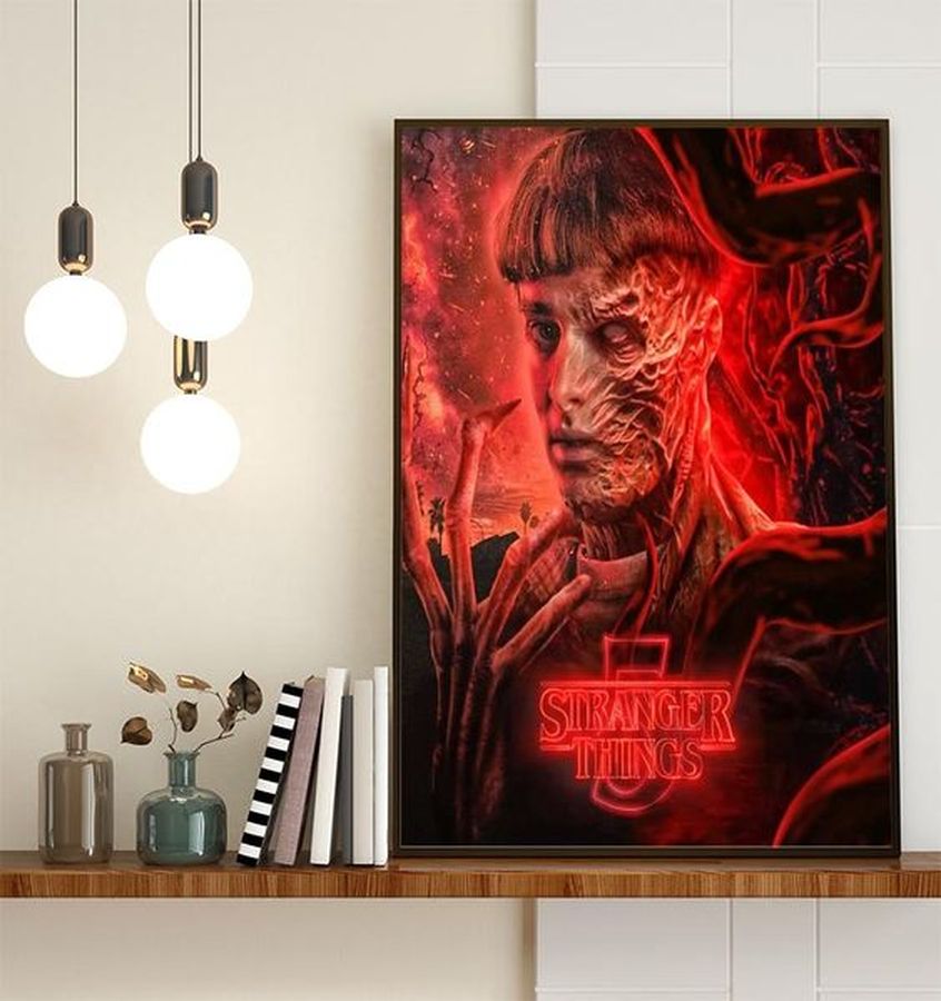 HOT NEW Stranger Things 5 Hawkins Will Fall Poster Canvas For Fans