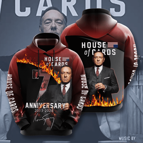 House Of Cards Movie Character Anniversary 7 Years 3D Hoodie