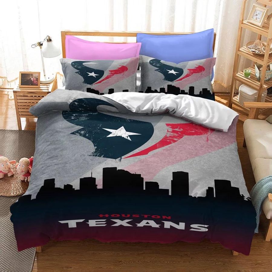 Houston Texans Nfl #6 Duvet Cover Quilt Cover Pillowcase Bedding