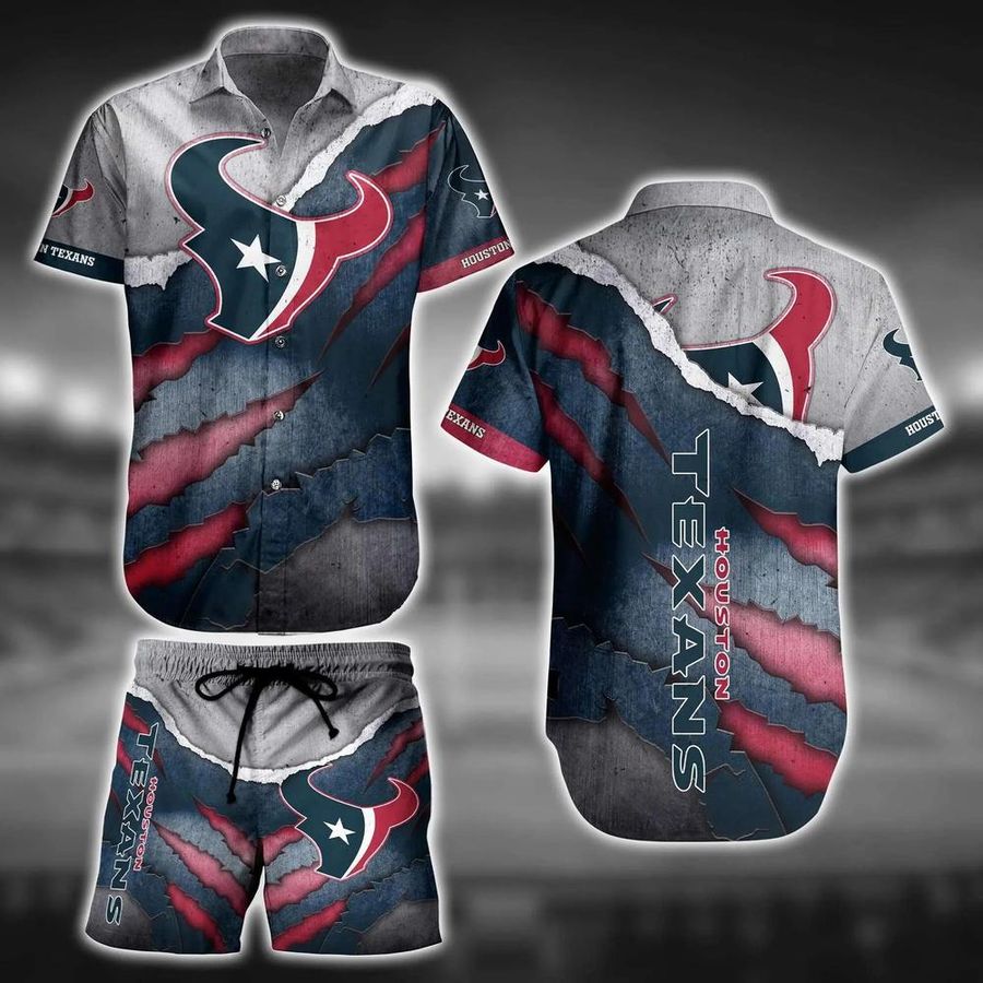 Houston Texans NFL Hawaiian Shirt And Short Trends Summer Vintage Beach Shirt For Your Loved Ones