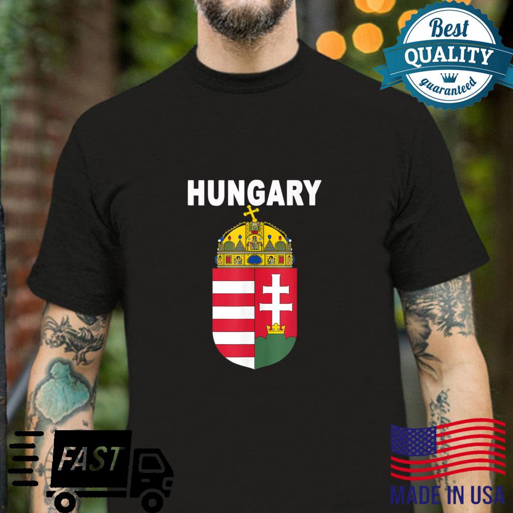 Hungarian National Emblem Designs Hungarian Roots Flag Shirt