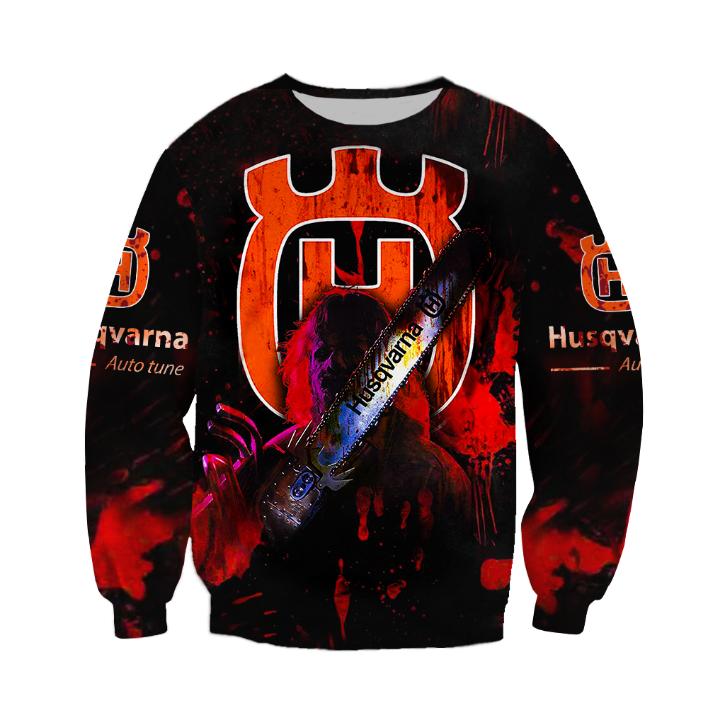 Husqvarna Chainsaw Horror Halloween 3D sweatshirt