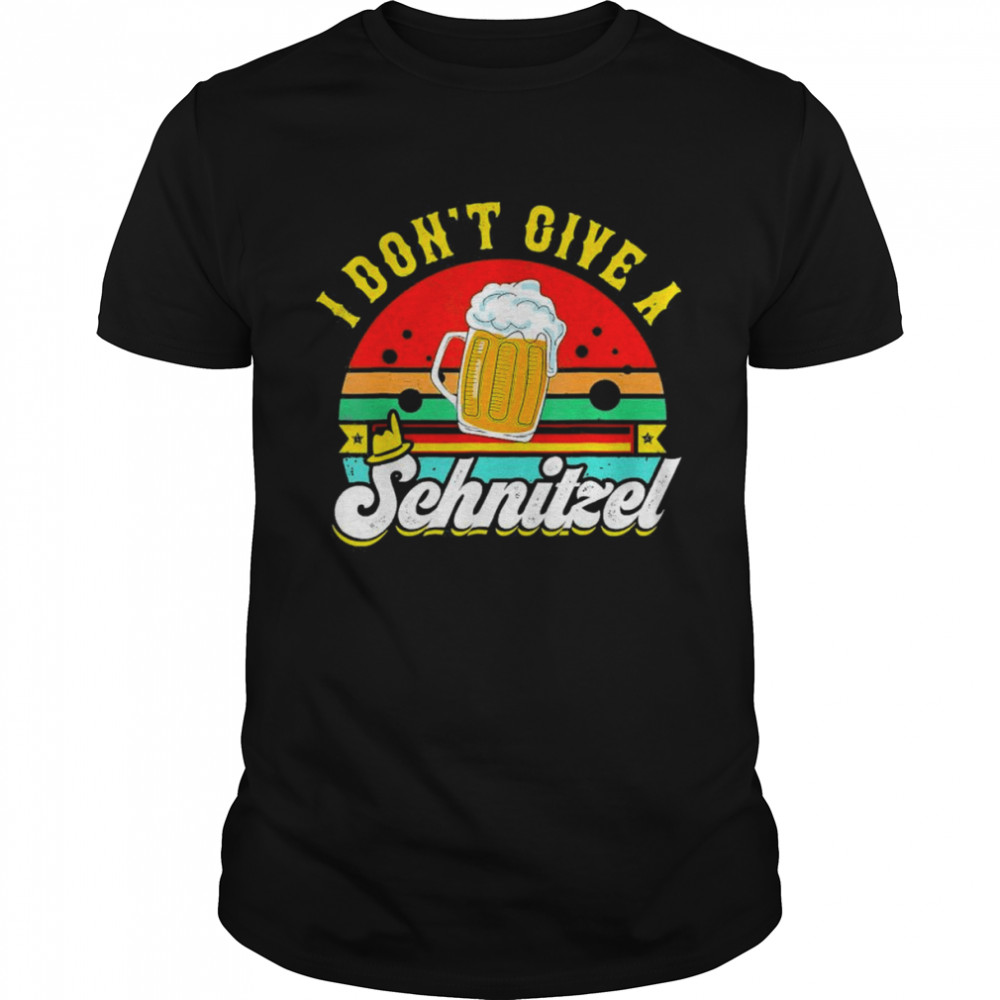 I Don’t Give A Schnitzel Lederhosen Oktoberfest T-Shirt