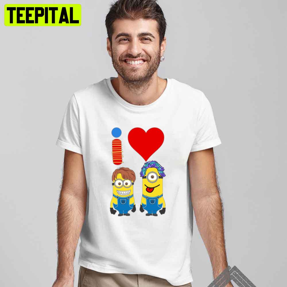 I Love Funny Minions Smile Unisex T-Shirt