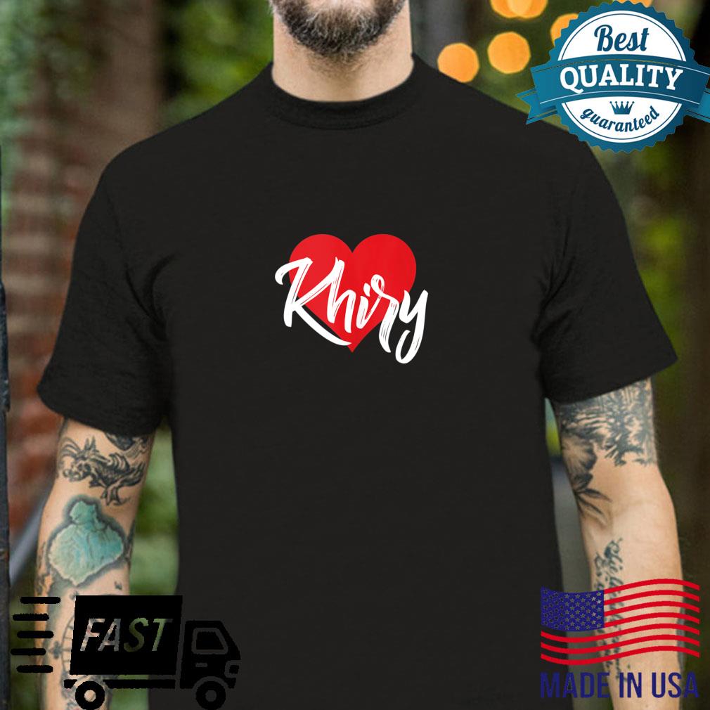 I Love Khiry First Name I Heart Named Shirt