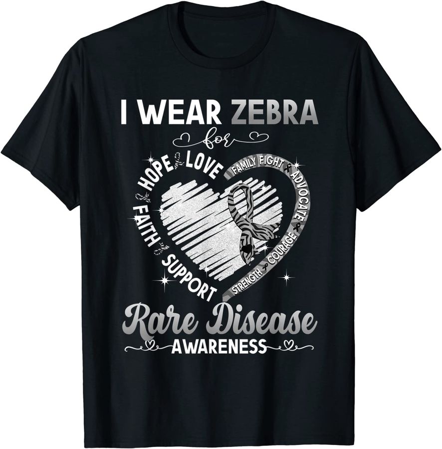 I Wear Zebra For Rare Disease Awareness Gifts
