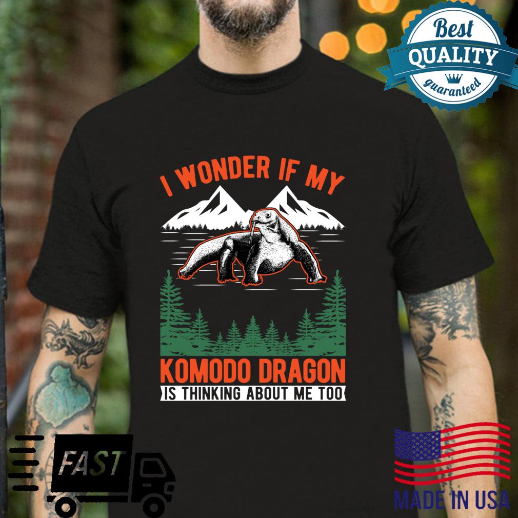 I wonder if my Komodo Dragon is thinking about me too Langarmshirt Shirt