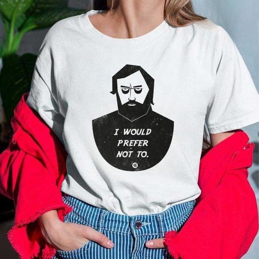 I would prefer not to Shirt – Vintage Philosophy Bartleby T-Shirt