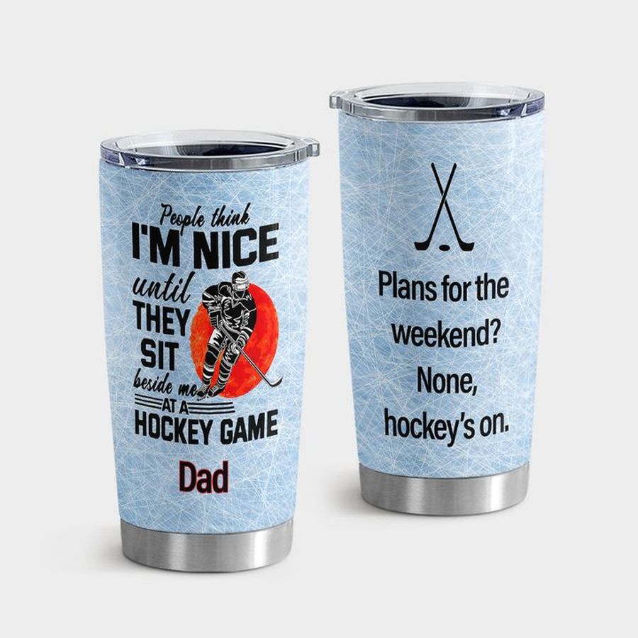 Ice Hockey Insulated Cups, Hockey Tumbler Tumbler Cup 20oz , Tumbler Cup 30oz, Straight Tumbler 20oz