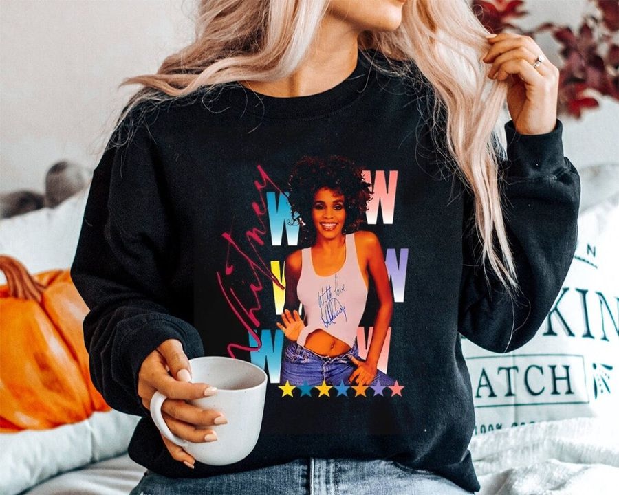 Iconic Signature Design Whitney Houston Pop Music Unisex Sweatshirt