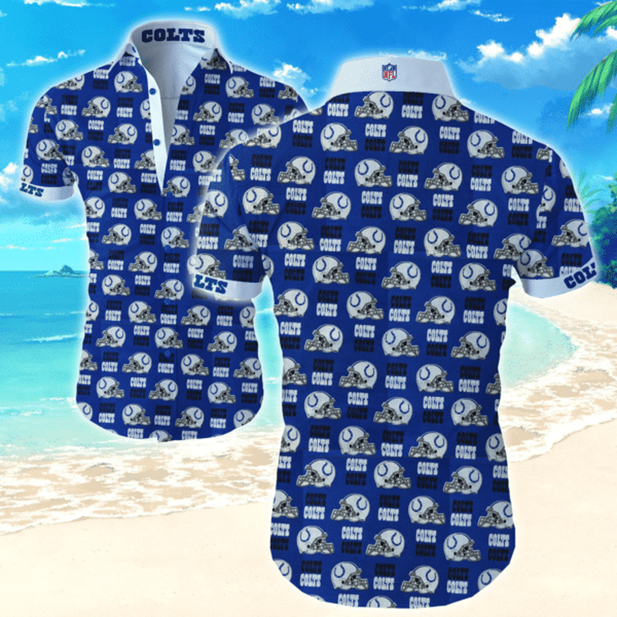 Indianapolis Colts Nfl 1 Hawaiian Graphic Print Short Sleeve Hawaiian Shirt L98.png