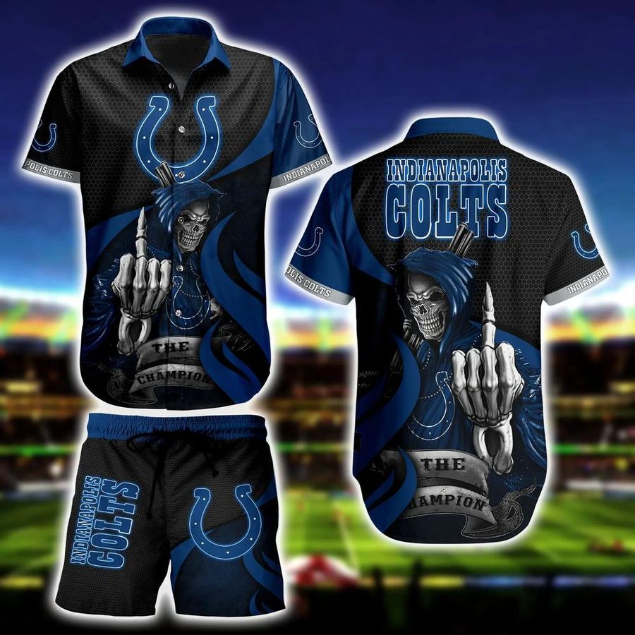 Indianapolis Colts NFL Football Hawaiian Shirt And Short Graphic Summer Tropical Pattern New Trends Gift For Men Women