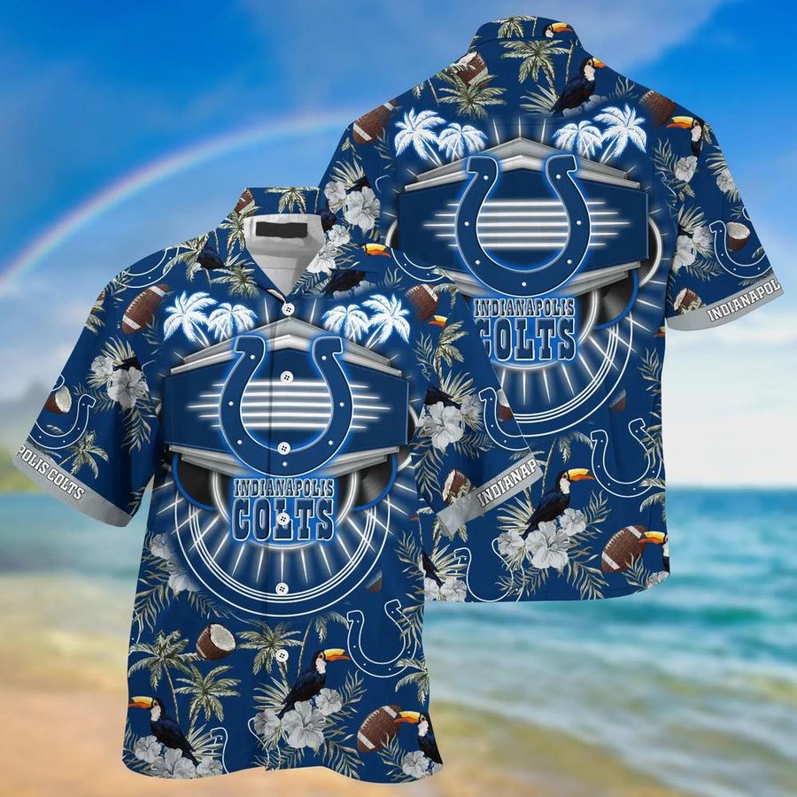 Indianapolis Colts NFL Hawaiian Shirt And Short This Summer For Your Loved Ones