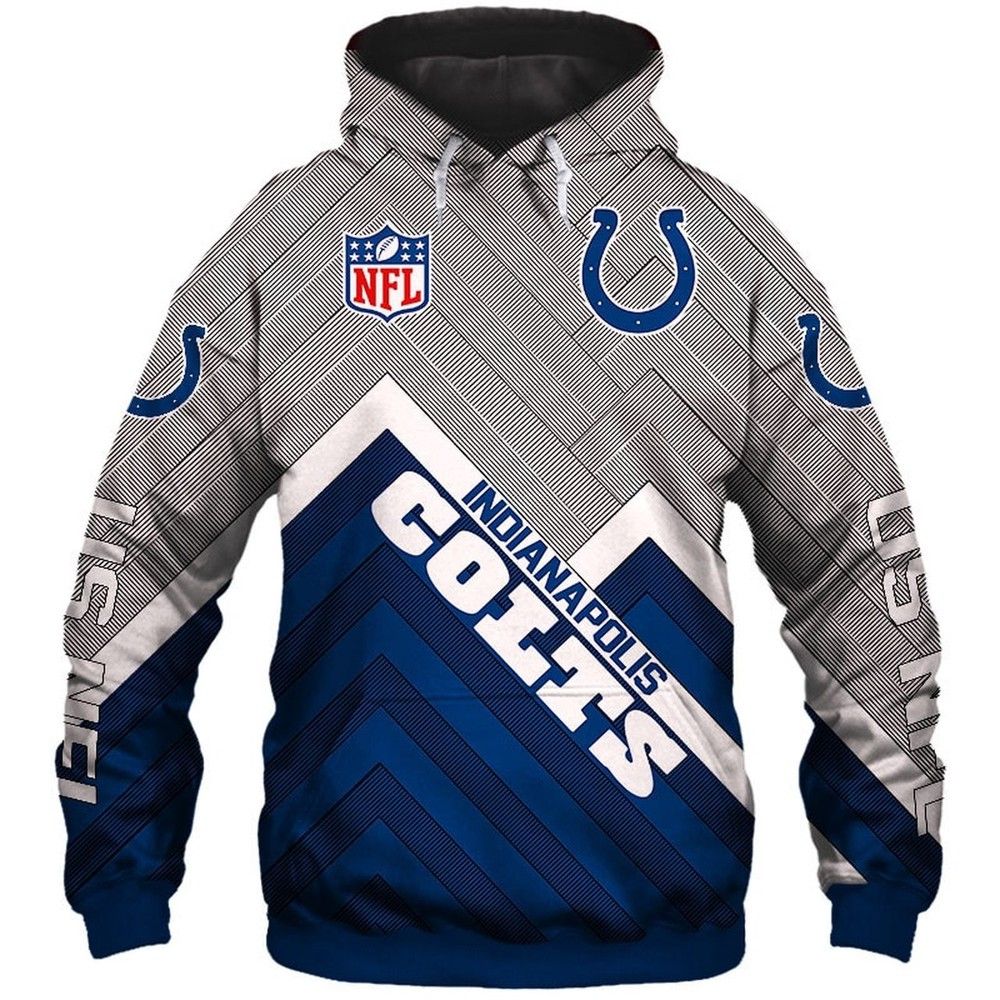 Indianapolis Colts NFL Men And Women 3D Full Printing Hoodie Indianapolis Colts NFL 3D Full Printing Shirt Indianapolis Colts Team Sport 3D All Over Printed Shirt
