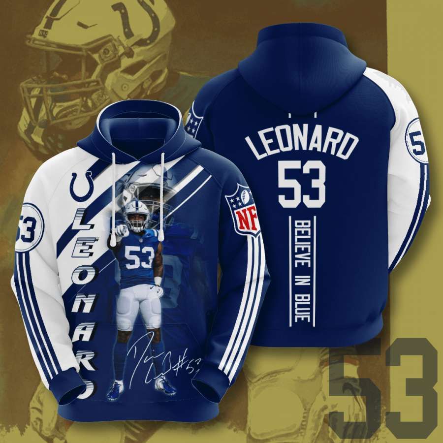 Indianapolis Colts No827 Custom Hoodie 3D
